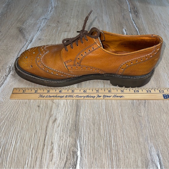 Itshide Brouge Oxfords Men’s Commando Style Chunky Sole Made In England Brown - Picture 13 of 15